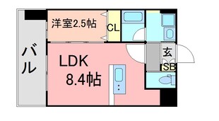 ドゥーエ赤坂の物件間取画像